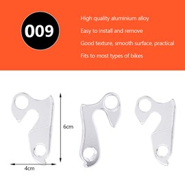 Rear Gear Hanger, Aluminium Alloy Derailleur Hanger Tail Hook Drop Out Adapter for Mountain Bike(#009) Derailleur Hanger