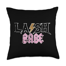 Vintage Leopard Skin Lash Babe Lash Artist Eyelash Lash Tech Throw Pillow