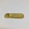 Polished Brass UNLACQUERED Cabinet Knobs and Handles (Small Oval Backplate)