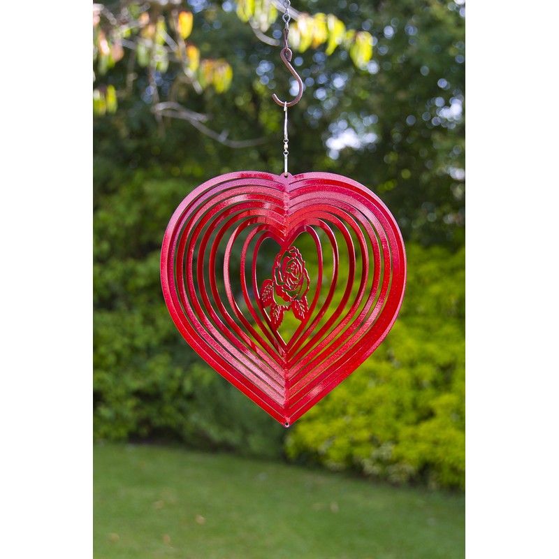 Home2Garden Heart Rose Spinner - Red