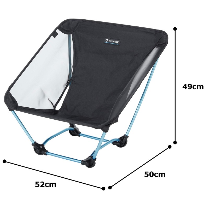 Helinox 1822229 Outdoor Ground Chair, Black (BK)
