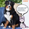 Tuxedo Bandana Collar with Bow Tie Pet Wedding Tux Formal