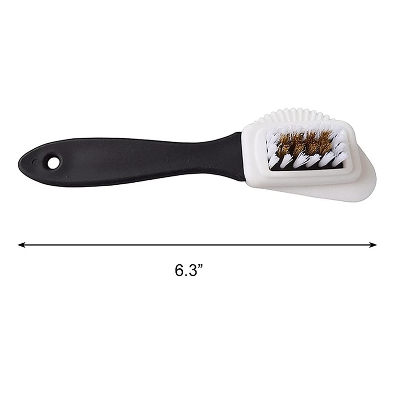 Cretty-Meet 4 Sideds Suede Multifunctional Nubuck Brass and Nylon Bristle