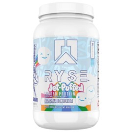 "RYSE Up Supplements" Loaded Protein Powder | 25g Whey Protein Isolate & Concentrate | Added Prebiotic Fiber & MCT's | High Protein, Low Carb, Low Sugar | 25 Servings, 2LB (Jet Puffed Marshmallow)