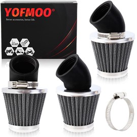YOFMOO Filter 1.5inch 38mm 39mm 40mm 45 Degree Angled for 50cc 70cc 90cc 110cc 125cc 150cc 200cc ATV Quad Scooter Go Kart Moped Pit Dirt Pocket Mini Bike GY6 Pack of 3