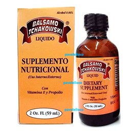 General Wellness Balsamo Tchakowski Dietary Supplement 2 fl oz with Vitamin E & Propolis