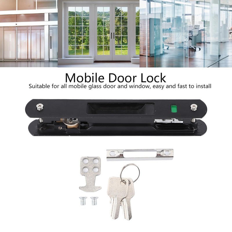 Single Double Sided Sliding Door Lock, Window Hook Lock with