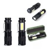 LJK Lampara Táctica Mini Con Cob 3000 Lumens Recargable Con