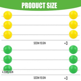 Feirdhoo Ladder Balls 6 Pairs Ladder Golf Balls 42 mm Golf Practice Training Sports Line Ball Set Golf Balls Accessories Ladder Ball Replacement Ladder Ball Throwing Game Throwing Ball for Sports Game