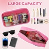 TRIP TIGER Women Nylon Transparent PVC Makeup Bag with Sewing
