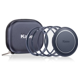 Kase Revolution Plus Entry Filter Kit Magnetic Shockproof Tempered Optical Glass w Color Coded Rings inc CPL UV Lens Cap & Case (62mm)