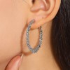 Inilbran Boho Prom Hoop Earrings Gold Circle Hoop Exaggerated Earrings