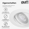 Oley Leuchten® NUVA LED Recessed Spotlight, 230 V, Flat Spotlight,