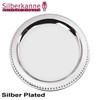 SILBERKANNE Plate 32 cm Pearl Edge Premium Silver Plated Elegant