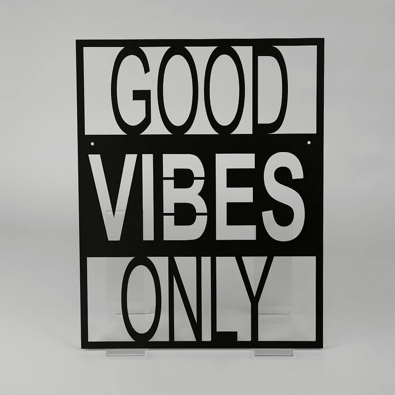 FH FalkonHome Good Vibes Only Metal Sign 318 x 400