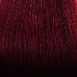 100 Strands Straight Micro Ring Links Locks Beads Keratin Stick I Tip Human Hair Extensions Color #Dark Red