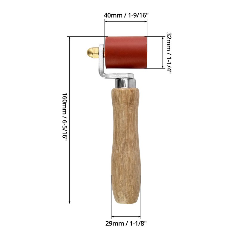 QWORK® Silicone Seam Roller, High Temperature Resistant Silicon Seam Hand