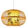 Traditional Woven Pendant Light 111V~240V Hand Woven Bamboo Pendant Light