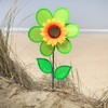 In the Breeze 2702 — 12-inch Green Sunflower Wind Spinner