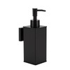 DAZI Soap Dispenser, Black, Refillable Wall Soap Dispenser, Premium Aluminium
