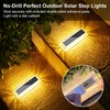 Lacasa Solar Deck Lights, Solar Lights Outdoor Waterproof IP68, 4