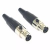 2PC Mini XLR 4-Pin Compatible with Shure Wireless Headset Lapel