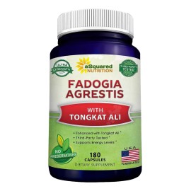 aSquared Nutrition Fadogia Agrestis 180 Capsulas Energía Y Fuerza Hecho Usa Sabor S/n