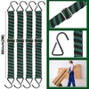 Saintrygo 8 Pcs 80 Inch Adjustable Flat Bungee Cords with