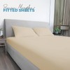 ACRALI HOME Double Fitted Sheet 40cm/16in Deep Fitted Sheets Double