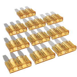AUPROTEC Micro 3 Car Fuses Blade Fuses MikrOTO III 5A - 15A Selection: 5A Amp Light Brown, Pack of 10