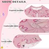 QUGRL Girls' Training Swimsuit Long Sleeve Cute Happy Axolotls UPF