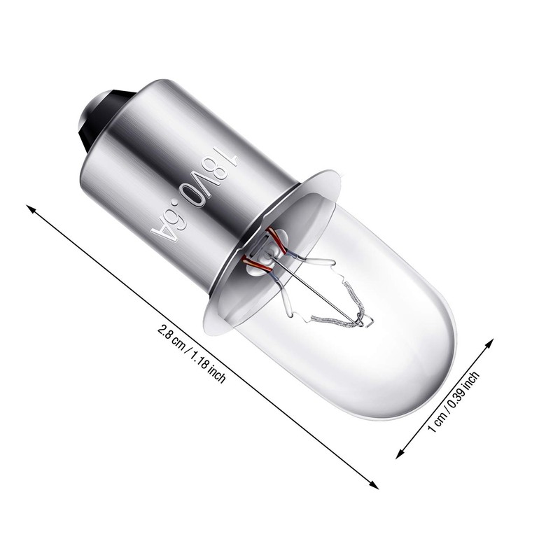 Mudder 8 Packs 780287001 Flashlight Bulbs Replacement Bulbs Compatible with