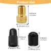 15pcs Valve Adapter Set, Brass Presta Valve Adaptor, Bike Pump
