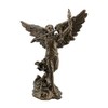 US 3.87" Poly Stone Archangel - Remiel with Sword and Lightning Figurine