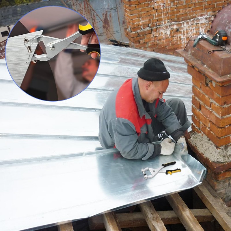 Joyzan Metal Hole Punch Pliers, Ceiling Grid Rivets Multifunctional Puncher