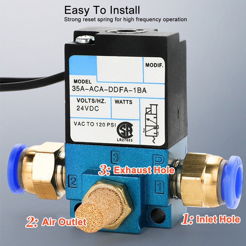 Pneumatic Electric Solenoid Valve High Frequency 6mm Nominal Diameter Solenoid