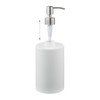 Relaxdays Soap Dispenser 180ml Refillable Bathroom Toilet Kitchen Liquid Soap