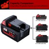 LONG FIT 2 Pack | 18 Volt Battery 6.0Ah, Compatible