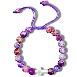 Girls Easter Basket Stuffers For Teens Girls christian easter gifts for kids teens birthday gifts for women Beaded Bracelets For Women First Communion Gifts For Girls Cross Bracelet For Women 6 7 8 9 10 11 12 13 14 1516 years old girl gifts Confirmation 