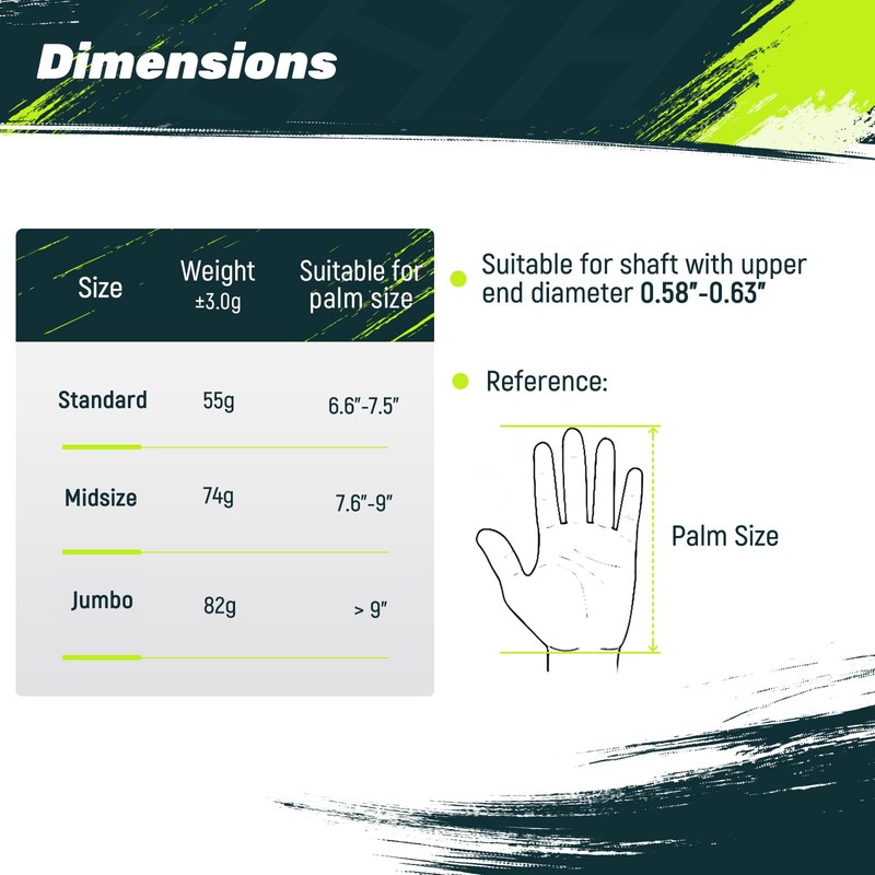 SAPLIZE 13 Golf Grips, Standard, White, All Weather Multi Compound