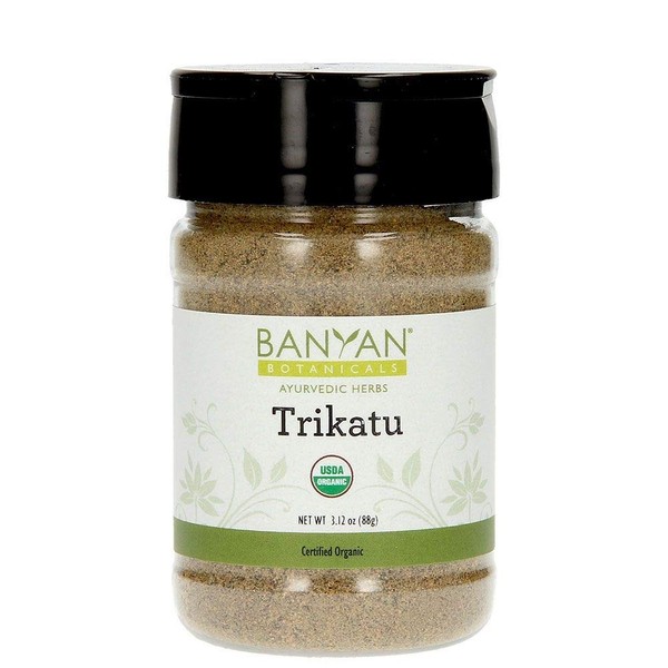 Banyan Botanicals Trikatu Powder - USDA Organic, Spice Jar - Heating & Stimulating - Supports Digestion of Heavy Foods*