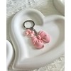 LAEKOU Cute Bow Keychain for Women, Key Chain Accessories for