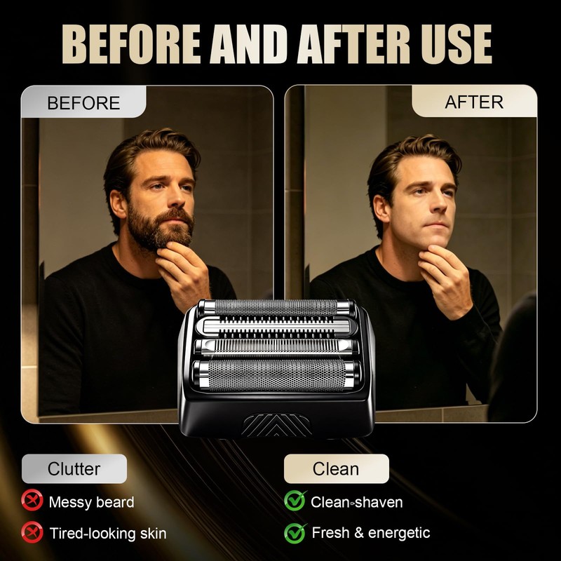 1-Pack Foil Head Compatible with Manscaped Chairman PRO