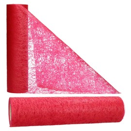 AmaCasa Fleece Table Runner - 30 x 25 m - For Weddings, Communion, bordeaux, 30cm