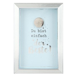 Depesche 11625-014 Photo Frame with Compliment, Small Decorative Frame with Pretty Saying, Approx. 8.4 x 5.8 x 1.9 cm, Ideal as a Gift or a Little Present