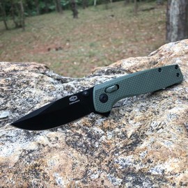 EDC Folding Utility Knife - Sharp Stainless Steel Blade, Lightweight Plastic Handle - Color: grey
