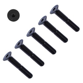 TERF® M6 X 60mm Hex Socket Countersunk Black Machine Screw M6 (6mm) X 60mm Allen Key Bolts Hexagonal Socket Countersunk Machine Screws - Pack of 10