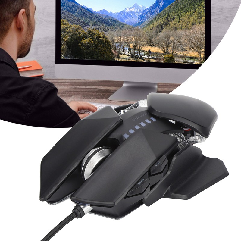 Gaming Mice Adjustable Shape Mechanical Mouse Office Game Dual Mode