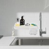 YRYUNRUI Sink Caddy, Kitchen Rust-Free Sink Organiser, Padded Soap Holder