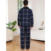 ENJOYNIGHT Mens 100% Cotton Flannel Pajamas Set Plaid Button Pjs
